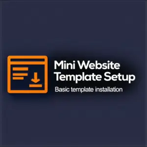 Mini Website Template Setup
