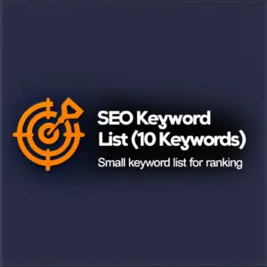 SEO Keyword List (10 Keywords)